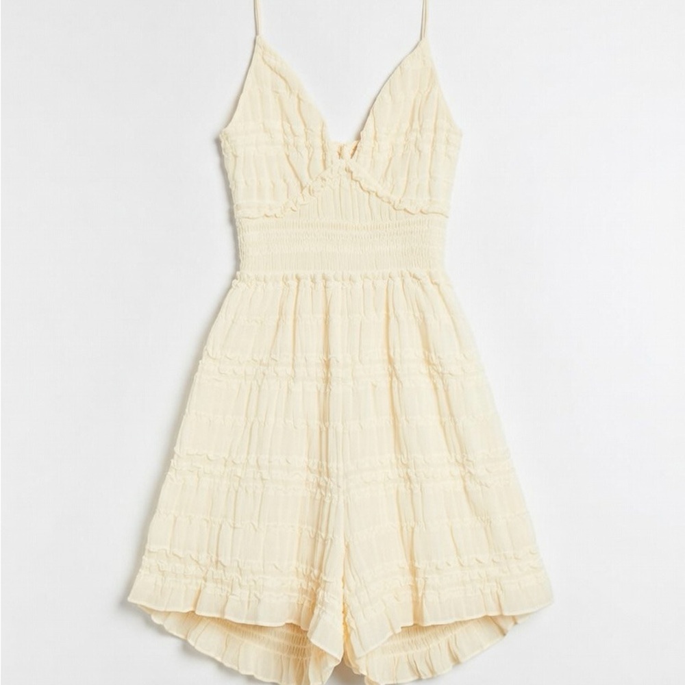 Princess Polly Cream Pyper Romper